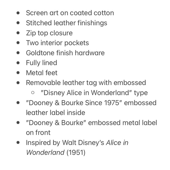 Alice in Wonderland 2022 Crossbody Bag - Picture 13 of 16